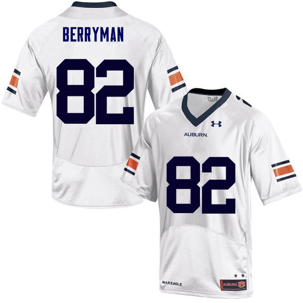 Auburn Tigers Men's Pete Berryman #82 White Under Armour Stitched College NCAA Authentic Football Jersey IAP8674ML